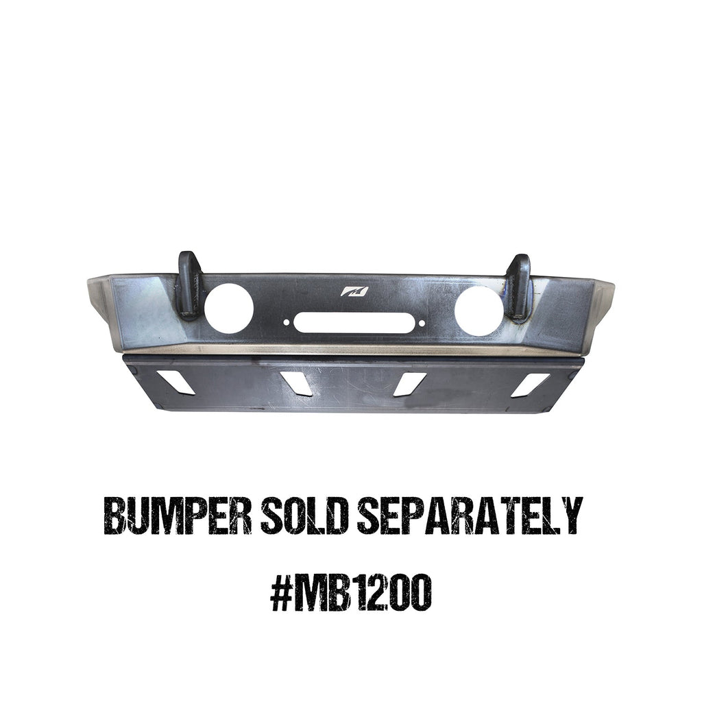 Skid Plate for Crusher Series HD Front Bumper for 18-Present Jeep JL Motobilt