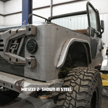 Cargar imagen en el visor de la galería, Double Arch Rear Fender Flare for Jeep CJ/YJ/TJ Aluminum 2 Inch Motobilt