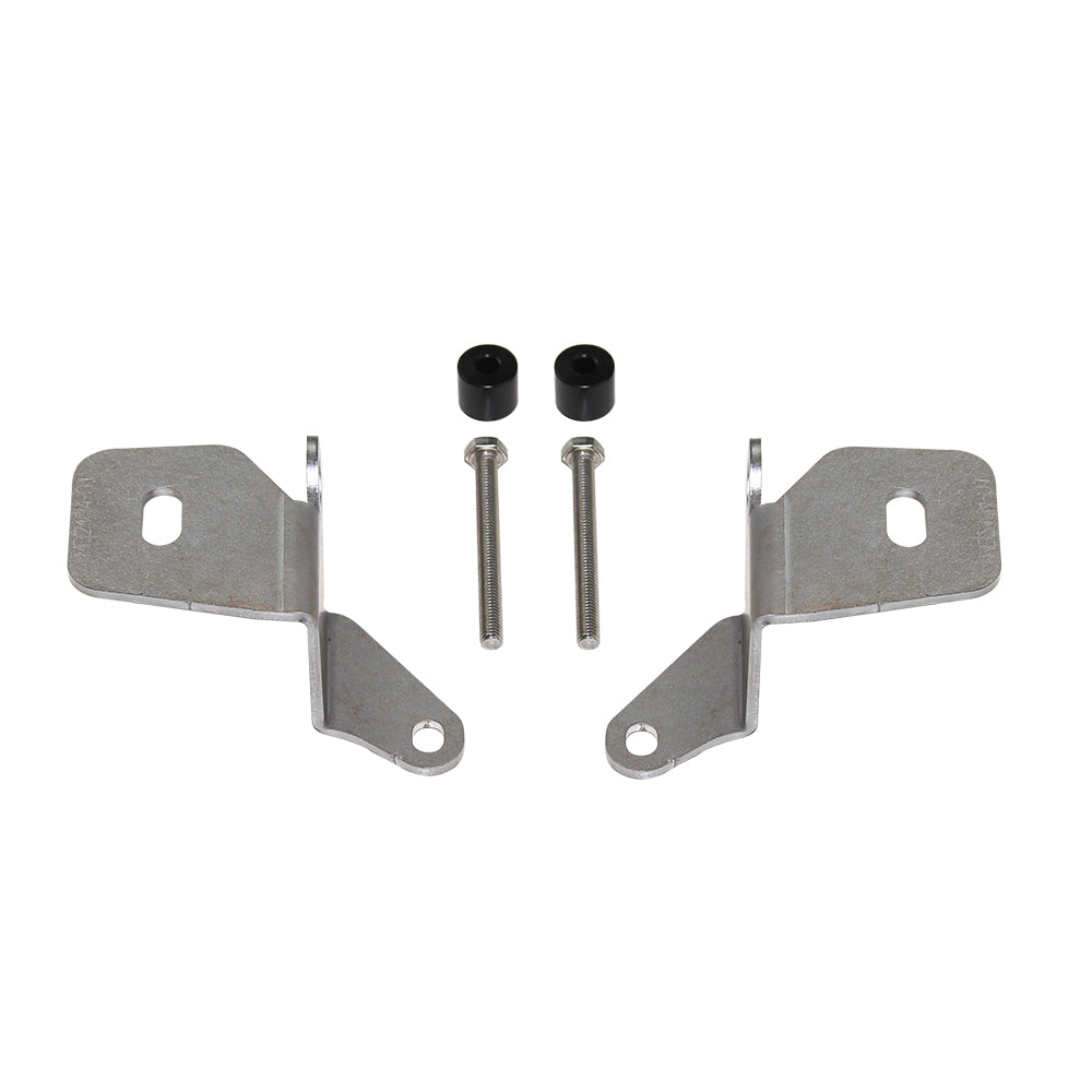 Jeep JL/JT A-Pillar Cube Mount For 18-Pres Wrangler JL 20-Pres Gladiator Raw Steel Motobilt