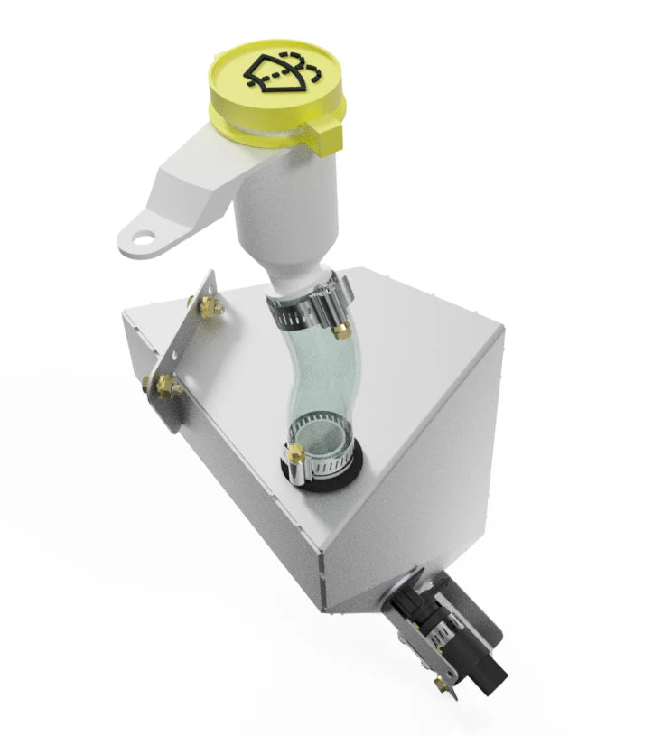 Motobilt Windshield Washer Tank Relocation Kit | MB5056 | Jeep Wrangler JL / JLU & Gladiator JT with Diesel Engine