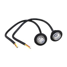 3/4 Inch Clear Lens Amber LED Fender/Side Marker Light (2 pack) For Jeep CJ|Jeep YJ|Jeep JK|Jeep JKU|Jeep JL|Jeep Gladiator JT Motobilt