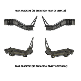 4 Link Rear Suspension Brackets With Crossmember For Jeep JKU Bare Steel Motobilt