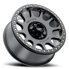 Cargar imagen en el visor de la galería, Aluminum Wheels 17x8.5 Beadlock MR105 Bolt Pattern 6 On 139.7 Offset 0 Lip Size 1.46 Matte Black MB Method