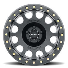 Cargar imagen en el visor de la galería, Aluminum Wheels 17x9 Beadlock MR105 Bolt Pattern 5 On 114.3 Offset -38 Lip Size 1.77 Matte Black MB Method