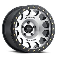 Load image into Gallery viewer, Aluminum Wheels 17x9 Beadlock MR105 Bolt Pattern 5 On 127 Offset -38 Lip Size 1.77 Matte Black MBM Machined Face Method