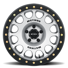 Load image into Gallery viewer, Aluminum Wheels 17x9 Beadlock MR105 Bolt Pattern 5 On 127 Offset -38 Lip Size 1.77 Matte Black MBM Machined Face Method