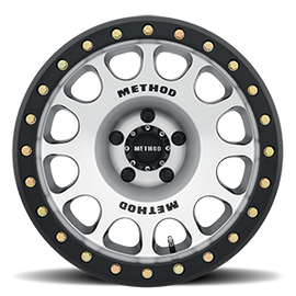 Aluminum Wheels 17x9 Beadlock MR105 Bolt Pattern 5 On 127 Offset -38 Lip Size 1.77 Matte Black MBM Machined Face Method