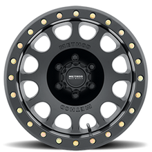 Cargar imagen en el visor de la galería, Aluminum Wheels 17x9 Beadlock MR105 Bolt Pattern 8 On 165.1 Offset -38 Lip Size 1.77 Matte Black MB Method