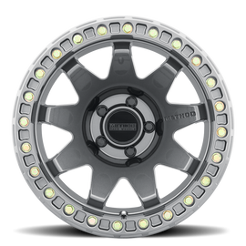 Aluminum Wheels 17x9 MR108 Bolt Pattern 5 On 127 Offset -44 Lip Size 0.63 Gloss Titanium GY Method