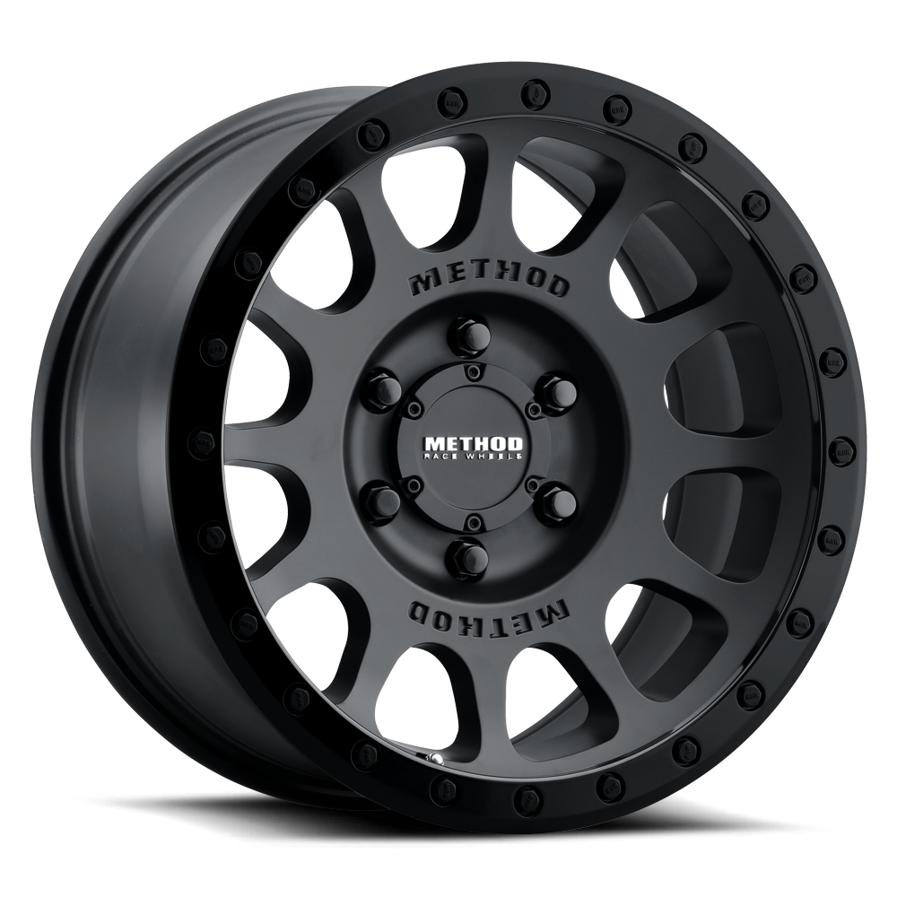 Aluminum Wheels 17x8.5 NV MR305 Bolt Pattern 5 On 127 Offset 0 Lip Size 1.3 Double Black BK Method