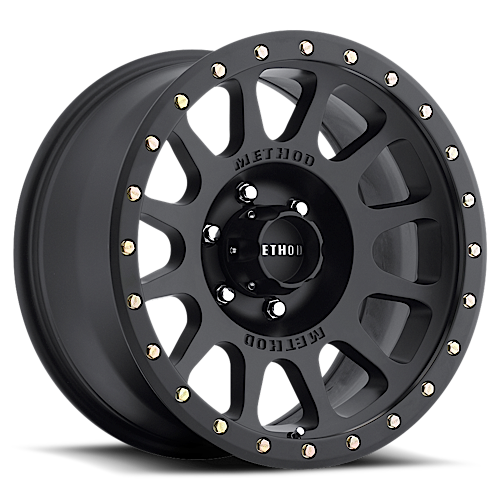 Aluminum Wheels 17x8.5 NV MR305 Bolt Pattern 6 On 139.7 Offset 0 Lip Size 1.3 Matte Black MB Method
