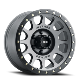 Aluminum Wheels 17x8.5 NV MR305 Bolt Pattern 6 On 139.7 Offset 0 Lip Size 1.3 Titanium TT Matte Black Lip Method