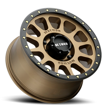 Load image into Gallery viewer, Aluminum Wheels 17x8.5 NV MR305 Bolt Pattern 6 On 139.7 Offset 0 Lip Size 1.3 Method Bronze BRZ Black Street Loc Method