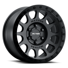 Cargar imagen en el visor de la galería, Aluminum Wheels 18x9 NV MR305 Bolt Pattern 6 On 139.7 Offset -12 Lip Size 1.46 Double Black BK Method