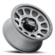 Load image into Gallery viewer, Aluminum Wheels 18x9 NV MR305 Bolt Pattern 8 On 165.1 Offset 18 Lip Size 1.38 Titanium TT Matte Black Lip Method