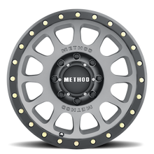 Load image into Gallery viewer, Aluminum Wheels 18x9 NV MR305 Bolt Pattern 8 On 165.1 Offset 18 Lip Size 1.38 Titanium TT Matte Black Lip Method
