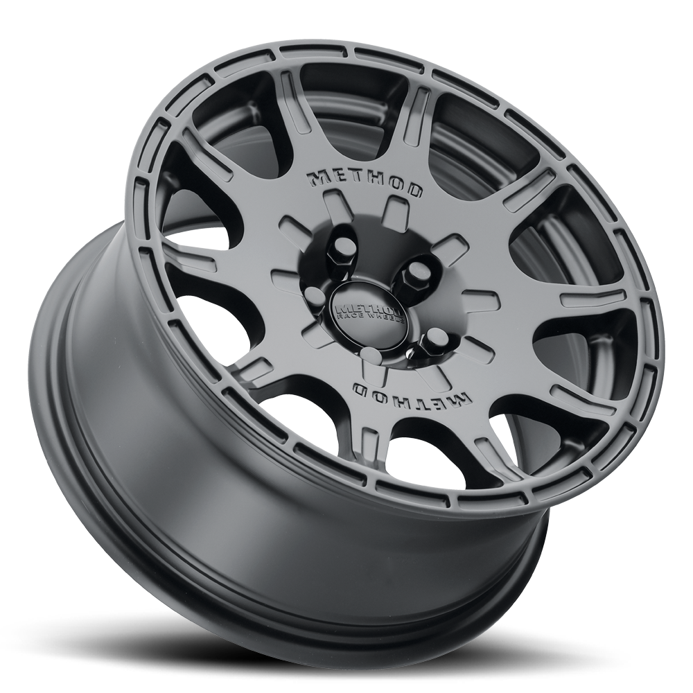 Aluminum Wheels 15x7 Rally VT-Spec MR502 Bolt Pattern 5 On 100 Offset 15 Lip Size 0 Matte Black MB Method