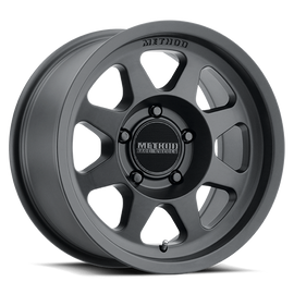 Aluminum Wheels 17x8.5 Bead Grip MR701 Bolt Pattern 5 On 127 Offset 0 Lip Size 1.81 Matte Black MB Method