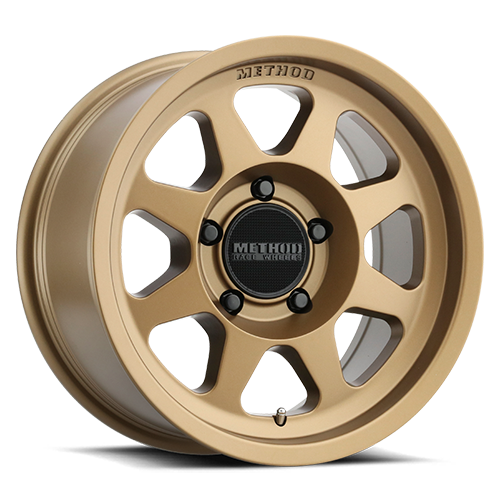 Aluminum Wheels 17x8.5 Bead Grip MR701 Bolt Pattern 5 On 127 Offset 0 Lip Size 1.81 Method Bronze BRZ Method