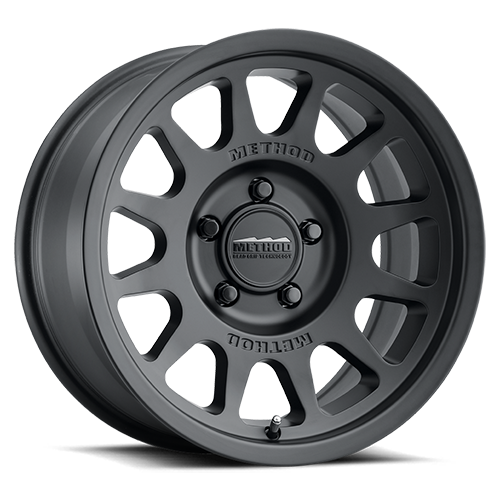 Aluminum Wheels 17x8.5 Bead Grip MR703 Bolt Pattern 5 On 127 Offset 0 Lip Size 1.18 Matte Black MB Method
