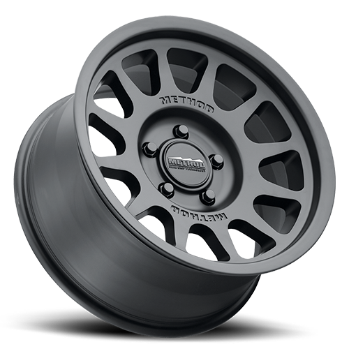 Aluminum Wheels 17x8.5 Bead Grip MR703 Bolt Pattern 5 On 127 Offset 0 Lip Size 1.18 Matte Black MB Method