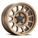 Aluminum Wheels 17x8.5 Bead Grip MR703 Bolt Pattern 5 On 127 Offset 0 Lip Size 1.18 Method Bronze BRZ Method