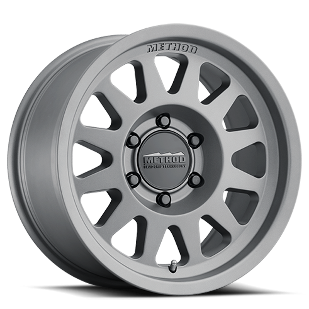 Aluminum Wheels 17x9 Bead Grip MR703 Bolt Pattern 5 On 127 Offset -12 Lip Size 1.18 Gloss Titanium SL Method