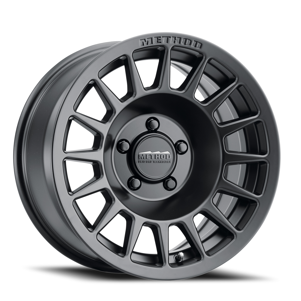 Aluminum Wheels 17x8.5 Bead Grip MR707 Bolt Pattern 5 On 114.3 Offset 38 Lip Size 0 Matte Black MB Method