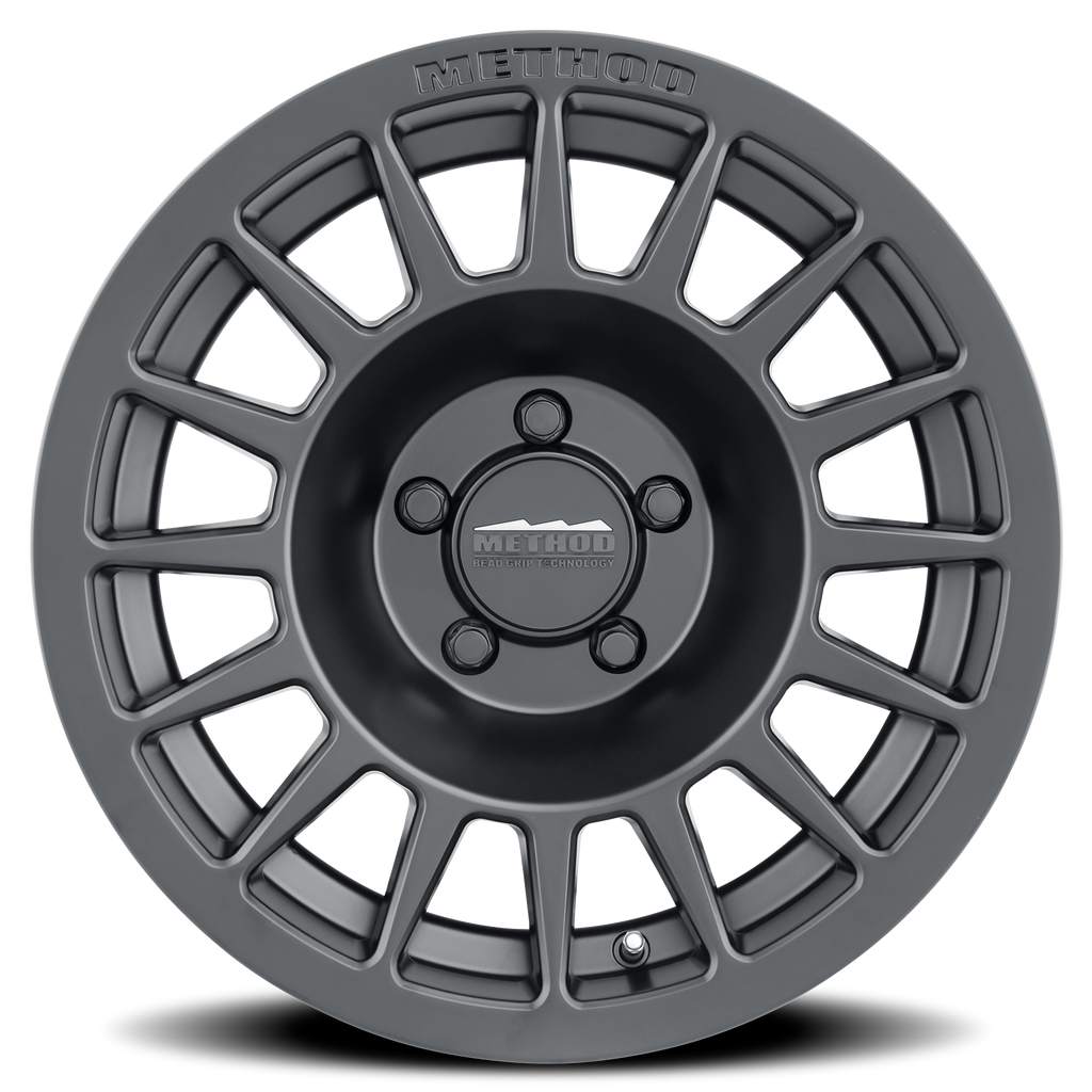 Aluminum Wheels 17x8.5 Bead Grip MR707 Bolt Pattern 5 On 114.3 Offset 38 Lip Size 0 Matte Black MB Method