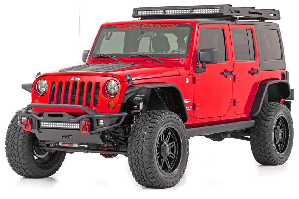 Power Running Boards Dual Electric Motor 4 Door Jeep Wrangler Unlimited (07-18) Rough Country