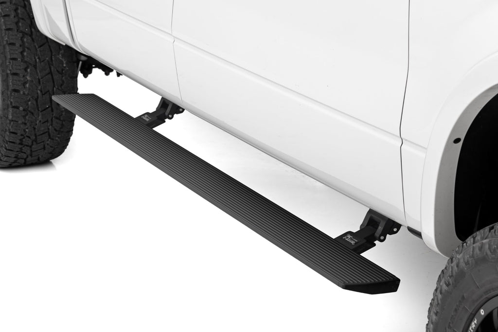 Power Running Boards Dual Electric Motor Crew Cab Ford F-150 (09-14) Rough Country
