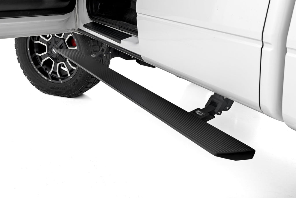 Power Running Boards Dual Electric Motor Crew Cab Ford F-150 (09-14) Rough Country