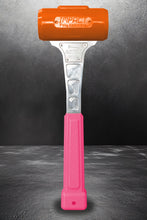 Load image into Gallery viewer, Impact Poly Hammers 20 oz Custom Orange Head / Pink Handle Polyurethane Dead Blow Hammer