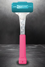 Cargar imagen en el visor de la galería, Impact Poly Hammers 20 oz Custom Teal Head / Pink Handle Polyurethane Dead Blow Hammer