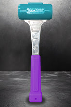 Cargar imagen en el visor de la galería, Impact Poly Hammers 20 oz Custom Teal Head / Purple Handle Polyurethane Dead Blow Hammer