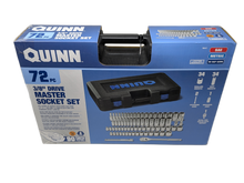 Cargar imagen en el visor de la galería, Quinn 72 Piece 3/8" Drive Master Socket / Ratchet Set | 70317 | SAE / Metric)