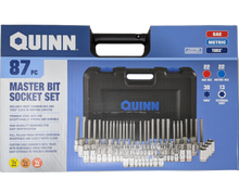 Cargar imagen en el visor de la galería, Quinn 87 Piece Master Bit Socket Set | 70347 | SAE Hex, Metric Hex, Torx, E-Torx