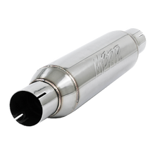 Cargar imagen en el visor de la galería, Exhaust Resonator 2.5 Inch Inlet/Outlet 16 Inch Body 20 Inch Overall T304 Stainless Steel MBRP
