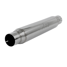 Cargar imagen en el visor de la galería, Exhaust Resonator 3 Inch Inlet/Outlet 22 Inch Body 26 Inch Overall T304 Stainless Steel MBRP