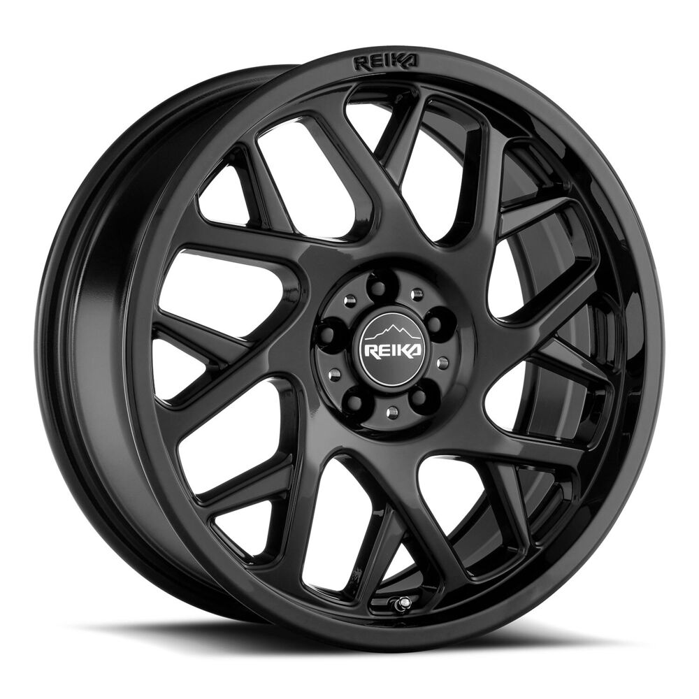 17X8 5X114.3 +38 Hb 65.1 Detour Gloss Black REIKA