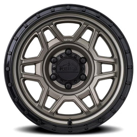 Trooper R40 Aluminum Wheel 17x8.5 6X120 0 HB 67.1 R40 Satin Bronze/ Satin Black Ring REIKA