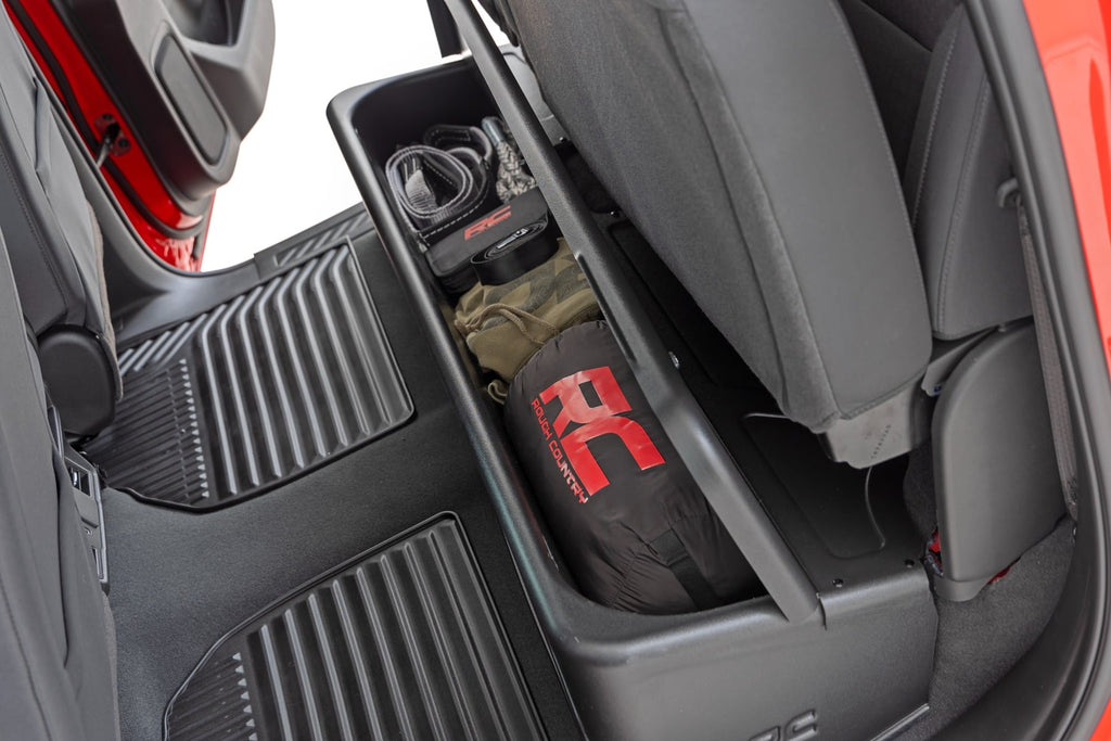 Under Seat Storage with Locking Lid Crew Cab Silverado/Sierra 1500/2500HD/3500HD (19-26) Rough Country