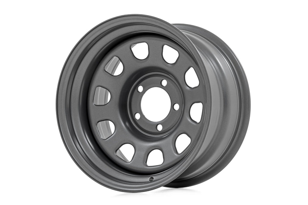 Steel Wheel Gray 15x8 5x4.5 3.30 Bore -19 Rough Country