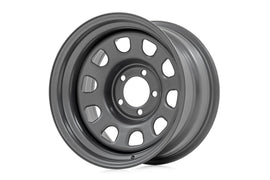 Steel Wheel Gray 15x8 5x4.5 3.30 Bore -19 Rough Country