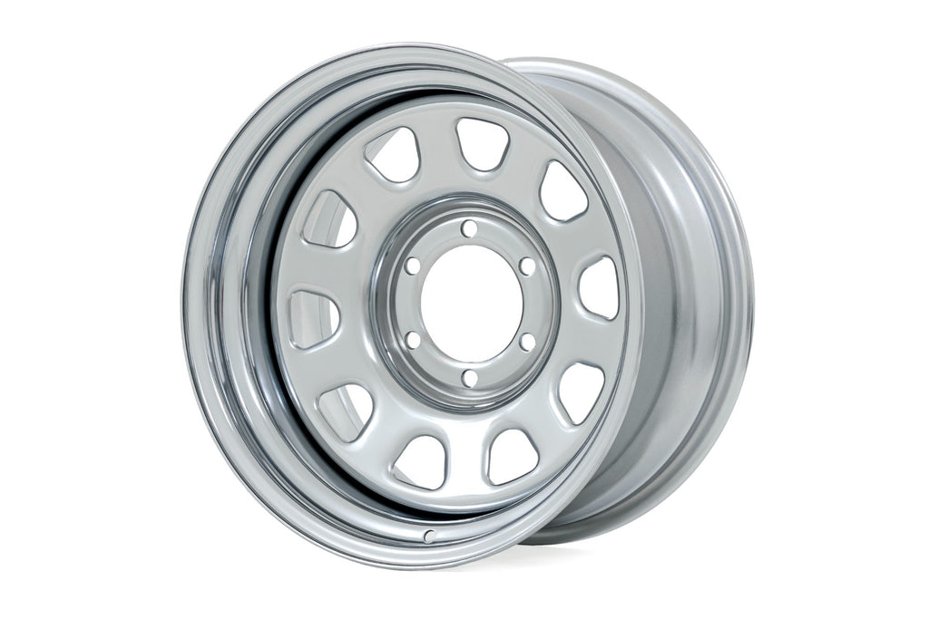 Steel Wheel Chrome 15x8 5x5.5 4.25 Bore -19mm Rough Country