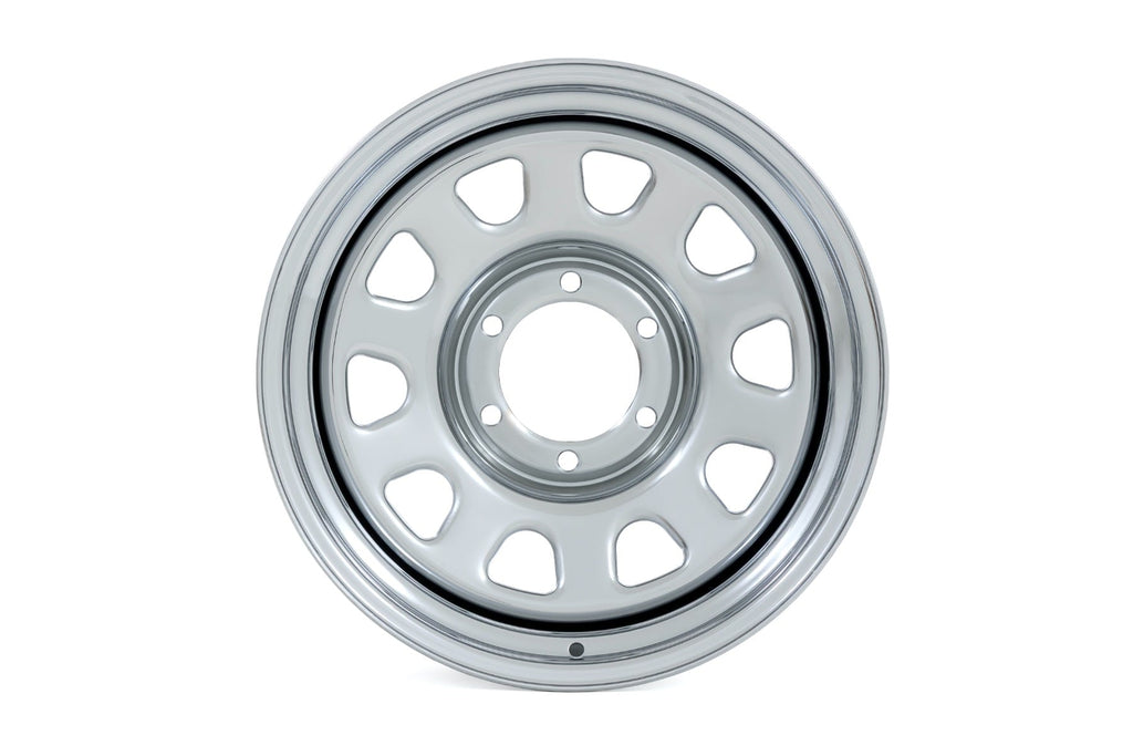 Steel Wheel Chrome 15x8 5x5.5 4.25 Bore -19mm Rough Country