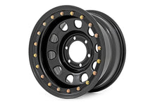 Load image into Gallery viewer, Steel Simulated Bead Lock Wheel Black 16x8 6x5.5 4.25 Bore -12 Rough Country