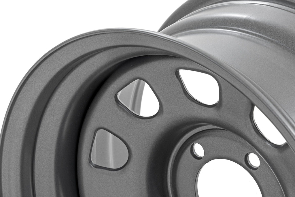 Steel Wheel Gray 17x9 5x5 3.30 Bore -12 Rough Country