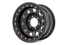 Load image into Gallery viewer, Steel Simulated Bead Lock Wheel Black 17x9 5x5 3.30 Bore -12 Rough Country