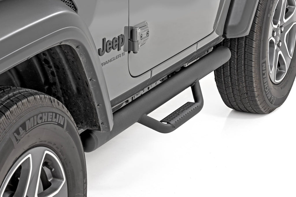 Nerf Steps Full Length 2 Door Jeep Wrangler JL 4WD (2018-2026) Rough Country